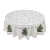 Spode Christmas Tree Round Tablecloth In Sand