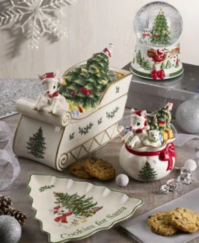 Spode Christmas Tree Rudolph Collection In White Multi