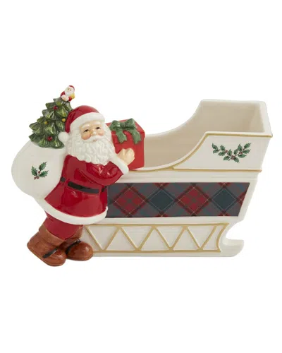 Spode Christmas Tree Santa Sleigh Candy Jar