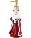 Spode Christmas Tree Santa Soap/lotion Dispenser In White