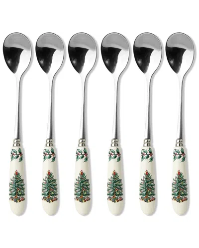 SPODE SPODE CHRISTMAS TREE SET OF 6 TEASPOONS