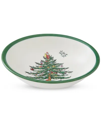 Spode Christmas Tree Small Cereal Bowls, Set Of 4 In Green