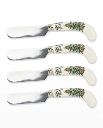 Spode Christmas Tree Spreaders, Set Of 4 In Green