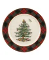 Spode Christmas Tree Tartan Buffet Plate In Multi