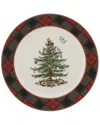 Spode Christmas Tree Tartan Buffet Plate