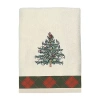 Spode Christmas Tree Tartan Hand Towel In Sand