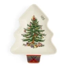 Spode Christmas Tree Shape Spoon Rest In White