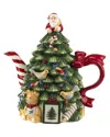 Spode Christmas Tree Teapot In Multi