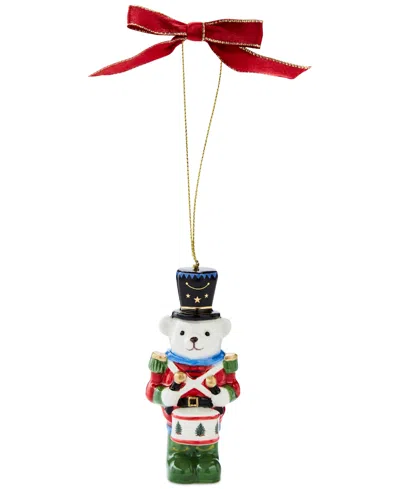 SPODE CHRISTMAS TREE TEDDY BEAR NUTCRACKER ORNAMENT