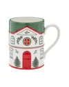 Spode Christmas Tree Village 11oz Mug In Multi