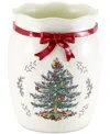 Spode Christmas Tree Wastebasket In White
