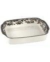 Spode Delamere Rectangular Handled Baking Dish In Brown