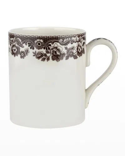 Spode Delamere Mug In White/brown