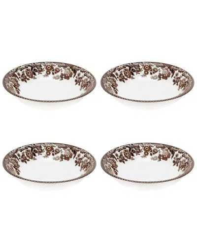 Spode Delamere Set Of 4 Ascot Cereal Bowls In Multi