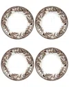 Spode Delamere Bread & Butter Plates, Set Of 4 In Brown