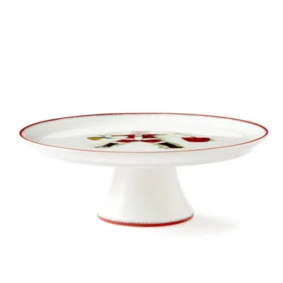 Spode Doodles Best In Snow Cake Stand In White