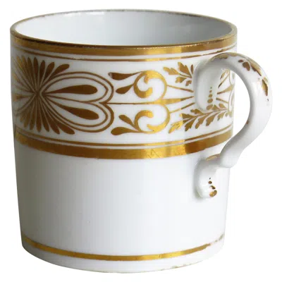 Pre-owned Spode Early 19th Century  Porcelain Coffee Can Hand Gilded Pattern 1099, Ca 1810 In Gray