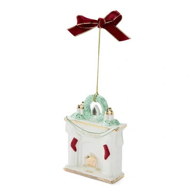 Spode First Home Fireplace Ornament Dated 2024 In White