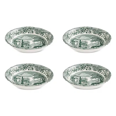 Spode Heritage Green Italian Cereal Bowl, Set Of 4 In Blue