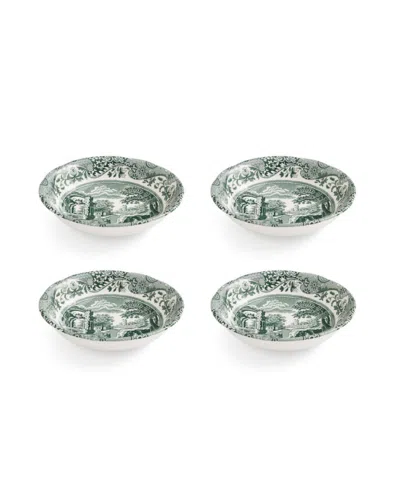 Spode Heritage Green Italian Cereal Bowls, Set Of 4