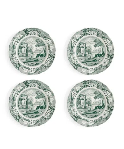 Spode Heritage Green Italian Dinner Plates, Set Of 4