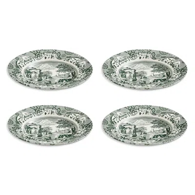 Spode Heritage Green Italian Soup Plate, Set Of 4