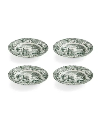 Spode Heritage Green Italian Soup Plates, Set Of 4