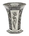 Spode Heritage Hexagonal Vase In Black