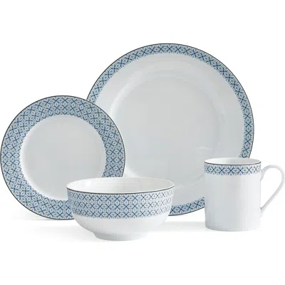 Spode Home 16-piece Porcelain Dinnerware Set, Service For 4 In Blue