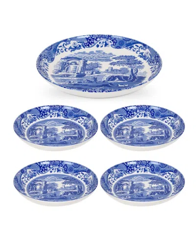 Spode Italian 5 Piece Pasta Serving Set In Blue