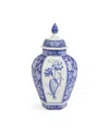 Spode Blue Italian 15.5in Ginger Jar In Blue
