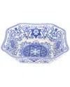 Spode Judaica Collection 9.75in Square Serving Dish In Blue