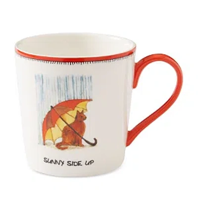 Spode Kit Kemp By  Doodles Sunny Side Up Mug In White