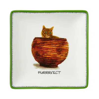 Spode Kit Kemp By  Doodles Trinket Tray In White