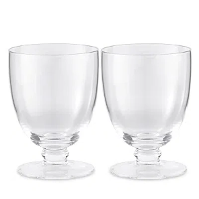 Spode Kit Kemp By  Flow Double Old Fashioned Glasses, Set Of 2 In Clear
