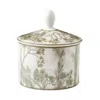 Spode Kit Kemp By  Tall Trees Covered Sugar Bowl In Green/brown