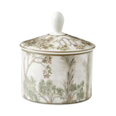 Spode Kit Kemp By  Tall Trees Covered Sugar Bowl In Green/brown