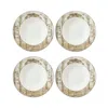 Spode Kit Kemp By  Tall Trees Pasta Bowl, Set Of 4 In Green/brown