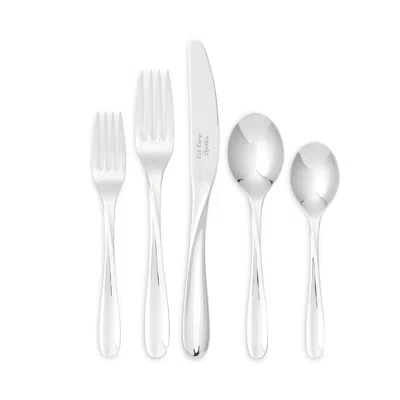 Spode Kit Kemp By  Twist 20 Piece Cutlery Set In Silver