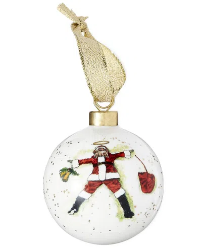 Spode Kit Kemp Doodles Best In Snow Bauble In Multi