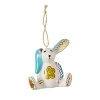 Spode Minnie Rabbit Patchwork Ornament In Multi