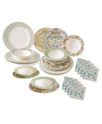 Spode Morris & Co. 32-pc. Dinnerware Set, Service For 8 In Multi