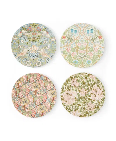 Spode Morris & Co. Dessert Plates, Set Of 4 In Multi