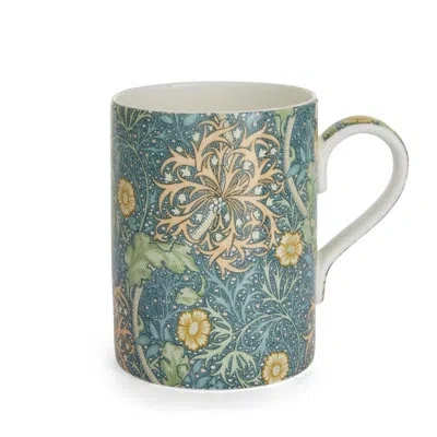 Spode Morris & Co Mug - Seaweed Seaglass In White