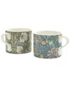 Spode Morris & Co. Set Of 2 Seaweed And Pimpernel Mugs