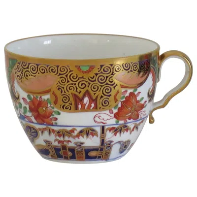 Pre-owned Spode Porcelain Tea Cup In Hand Painted & Gilded Pattern 967, Circa 1810 In Brown