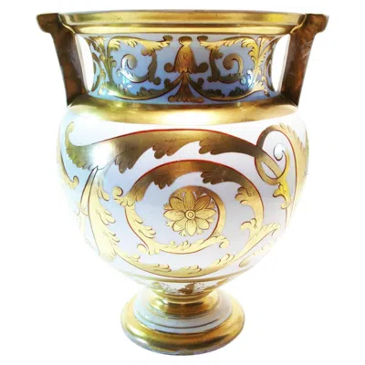 Pre-owned Spode , Rare Antique Gilt Porcelain Low Scent Jar, Pattern No. 671, Circa 1805 In Sand