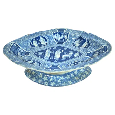 Pre-owned Spode Regency  Neo-classical Greek Pattern Blue Tazza