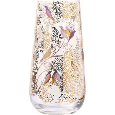 Spode Sara Miller Chelsea Medium Glass Vase In Metallic