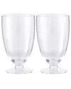 Spode Set Of 2 Kit Kemp Glassware Flow Tumblers